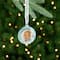 3" Blue & Silver "Baby's First Christmas" Framed Ornament